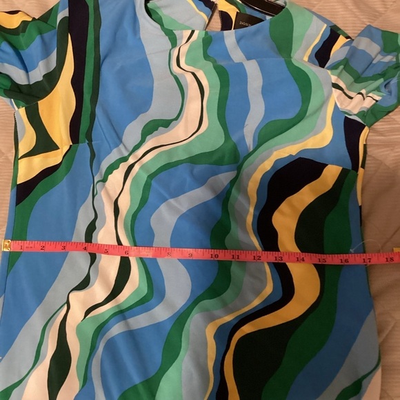 NWT Donna Morgan Size 6 Riviera Print Short‎ Sleeve Maxi Dress - Picture 8 of 10